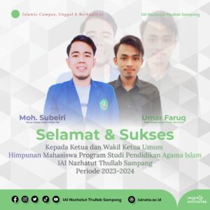 TERPILIHNYA KETUA BARU HMPS PAI MASA KHIDMAT 2023-2024