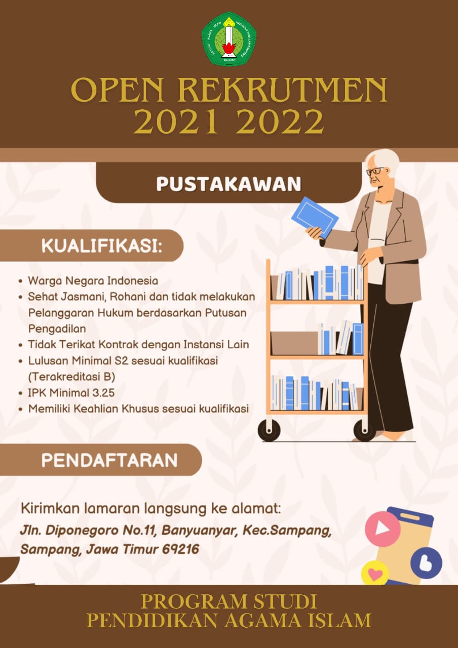 OPEN REKRUTMEN PUSTAKAWAN 2021–2022